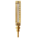 Термометр жидкостной виброустойчивый Росма ТТ-В-150 00000006902 прямой G 1/2 дюйма L 150/64 мм 120 С
