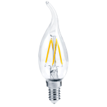 Лампа светодиодная In-Home Deco Свеча на ветру прозрачная 7W Е14 4000К