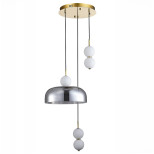 Светильник подвесной ST Luce Ode SL6112.203.21 LED 1х21W золотистый/молочно-белый/прозрачно-дымчатый 