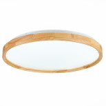 Светильник потолочный Evoluce Delia SLE201382-01 LED 1х40W 3000K/4000K/6000K светлое дерево/белый 