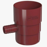Отвод для сбора воды Технониколь ПВХ D125/82 мм красный