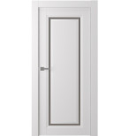 Дверное полотно Belwooddoors Аурум 1 со стеклом эмаль белое 2000х600 мм