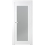 Дверное полотно Belwooddoors Кремона 1 эмаль белое со стеклом 2000х600 мм