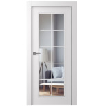 Дверное полотно Belwooddoors Ламира 1 эмаль белое со стеклом 2000х600 мм
