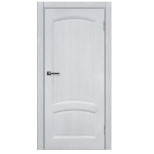 Межкомнатная дверь Komfort Doors Александрит глухая дуб молочный 1900х600 мм в комплекте коробка 2,5 шт и наличник 5 шт