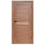Межкомнатная дверь Komfort Doors Омега со стеклом орех 1900х550 мм в комплекте коробка 2,5 шт и наличник 5 шт