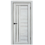 Межкомнатная дверь Komfort Doors Сигма 02.1 со стеклом графит айс ривьера 1900х600 мм в комплекте коробка 2,5 шт и наличник 5 шт