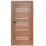 Межкомнатная дверь Komfort Doors Сигма-22 со стеклом орех 1900х550 мм в комплекте коробка 2,5 шт и наличник 5 шт