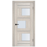 Межкомнатная дверь Komfort Doors Тета со стеклом капучино 1900х550 мм в комплекте коробка 2,5 шт и наличник 5 шт