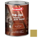 Эмаль для пола Pufas Decoself ПФ-266 золотисто-коричневая 0,9 кг