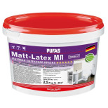 Краска моющаяся Pufas Matt-Latex МЛ А морозостойкая 2,5 л/3,8 кг