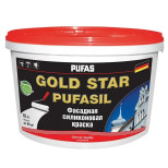 Краска фасадная Pufas Gold Star Purfasil А морозостойкая 10 л/14,9 кг