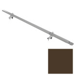 Снегозадержатель однотрубчатый круглый Borge NewLine D25 мм RAL 8028 земельно-коричневый1500 мм 2 опоры