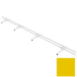 Снегозадержатель трубчатый круглый Borge Русский Рубеж D25 мм RAL 1023 транспортный жёлтый 3000 мм 4 опоры