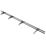 Снегозадержатель трубчатый круглый Borge Русский Рубеж D25 мм RR 32 серо-коричневый 3000 мм 4 опоры