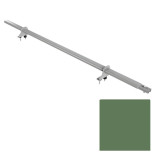 Снегозадержатель однотрубчатый круглый Borge NewLine D25 мм RAL 6003  оливково-зелёный 1500 мм 2 опоры