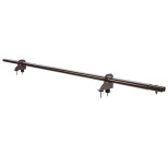 Снегозадержатель однотрубчатый круглый Borge NewLine D25 мм RAL 8017 коричневый шоколад 1500 мм 2 опоры