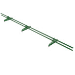 Снегозадержатель трубчатый круглый Borge NewLine D25 мм RAL 6002 лиственно-зеленый 3000 мм 3 опоры