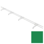 Снегозадержатель трубчатый круглый Borge NewLine D25 мм  RAL 6032 сигнальный зелёный 3000 мм 4 опоры