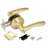Ручка защелка Punto DK620 SB-BK 34655 фиксатор матовое золото