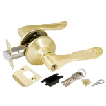 Ручка защелка Рunto DK630 SB-ET 34693 ключ/фиксатор матовое золото