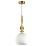 Подвес Odeon Light Runga Pendant ODL21 369 4767/1 E27 60W белый/бронзовый