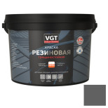 Краска резиновая трещиностойкая VGT графитовая RAL7024 13 кг