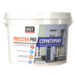 Краска фасадная структурная VGT Protektor Pro 10,3 л/15 кг