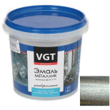 Эмаль универсальная VGT металлик серебро 1 кг