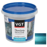 Эмаль универсальная VGT металлик аквамарин 10 кг