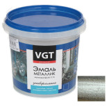 Эмаль универсальная VGT металлик серебро 10 кг