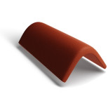 Черепица торцевая цементно-песчаная Kriastak Classic 010326 красная 420х230 мм