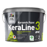 Краска для стен и потолков Dufa Premium KeraLine Keramik Paint 3 глубокоматовая прозрачная База 3 2,5 л
