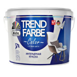 Краска для стен и потолков водно-дисперсионная Dufa Trend Farbe матовая Молочный коктейль 2,5 л
