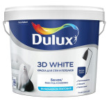 Краска для стен и потолков водно-дисперсионная Dulux 3D White матовая база BW 5 л