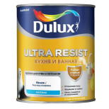 Краска для кухни и ванной латексная Dulux Ultra Resist матовая база BC 0,9 л