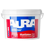 Краска моющаяся для стен и потолков Aura Mattlatex База TR ASP026 9 л 