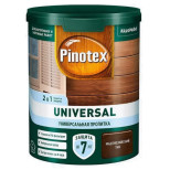 Изображение товара Пропитка 2 в 1 Pinotex Universal индонезийский тик 0,9 л для внешней и внутренней обработки древеси