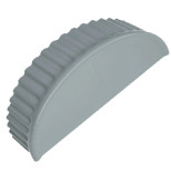 Изображение товара Заглушка торцевая к полукруглому коньку Grand Line Satin Ral 7004