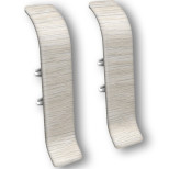 Соединитель для плинтуса ПВХ Ideal Классик 55 252 Ясень Белый 20 штук