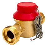 Счетчик для холодной и горячей воды Декаст ОСВУ ДГ1 73-32-03 Ду 32 Ру16 импульсный 90 градусов 160 мм