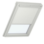 Штора рулонная Fakro ARF Blackout 94х118 см белая 255 на направляющих