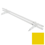 Снегозадержатель трубчатый овальный Borge RAL 1018 шафраново-жёлтый 1500 мм 2 опоры