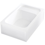 Изображение товара Поддон душевой RGW BC/L 16180682-91 прямоугольный с сиденьем 800х1200х280 мм