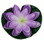 Светильник садовый на солнечной батарее Uniel Purple Waterlily USL-S-828/PT060