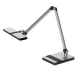Изображение товара Светильник настольный светодиодный Uniel ULM-D110 15W/3000-6500K/DIM Silver с беспроводной зарядкой телефонов