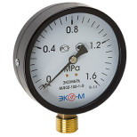 Манометр радиальный Экомера МД02-100-G-1,6МПа-ЭИ Дк 100 мм 1/2 дюйма