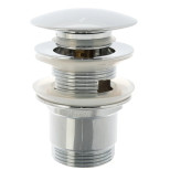 Клапан донный для умывальника Alca Plast A392C 1 1/4 дюйма с переливом 66 мм 