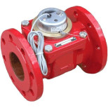 Счётчик турбинный Тепловодомер ВСТН для горячей воды импульсный Ду 100 Ру16 150С 250 мм