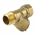 Фильтр магнитный сетчатый Aquasfera 4006-02 Y-образный с отверстием под пломбу Ду 20 Ру20 G3/4 дюйма